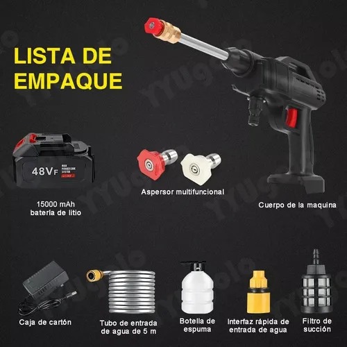 Miniatura 4 de HIDROLAVADORA 48v 2 BATERIAS A2406-157